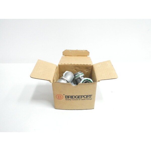 Bridgeport Fittings Conduit Fitting Connector, 1 in, Liquid-Tight, Die Cast Zinc, Electro Zinc Plated 472-LT2 - main